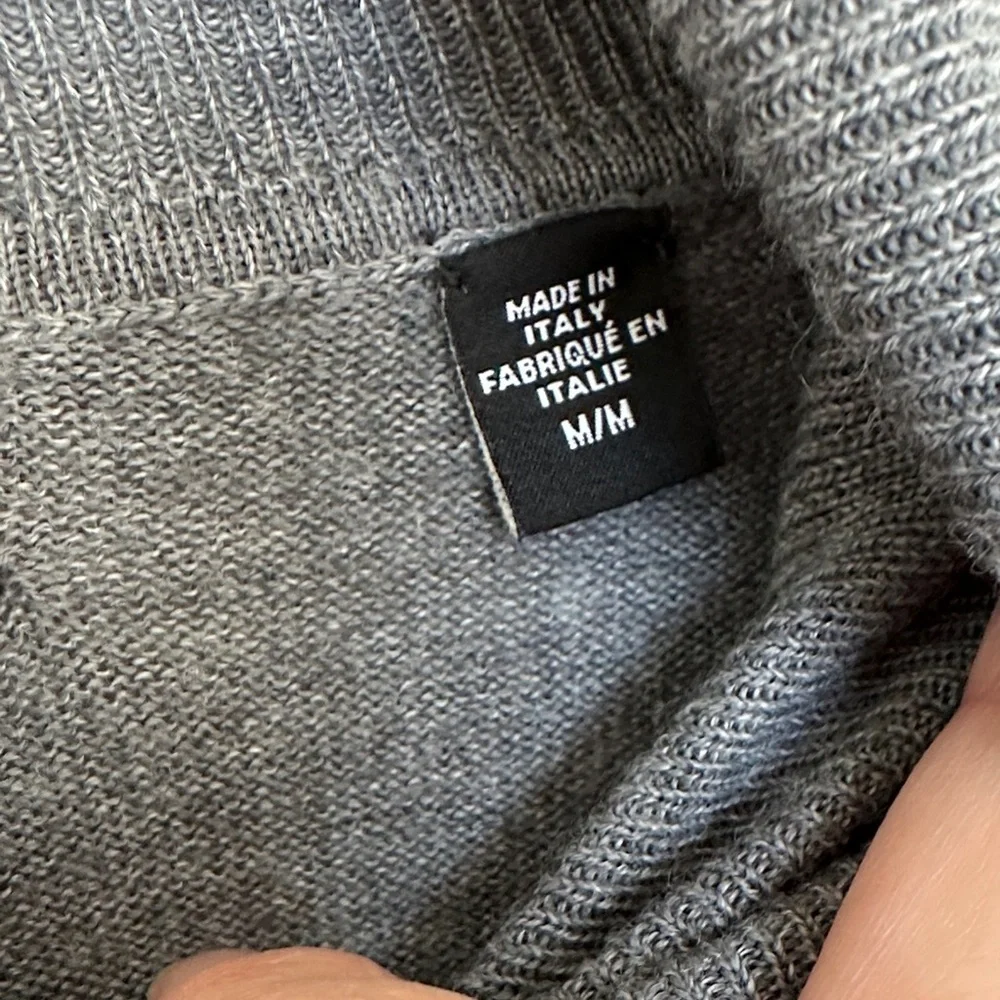 Saks Fifth Avenue Charcoal Turtleneck Sweater